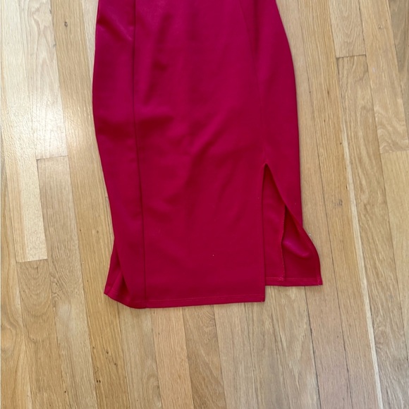 Lulu's Elegant Red Sleeveless Dress - Picture 4 of 7